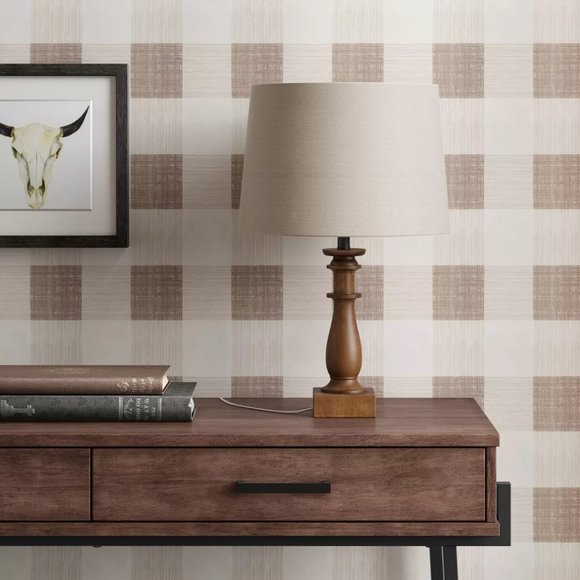 Threshold™ Other - New Brown Wooden Table Lamp